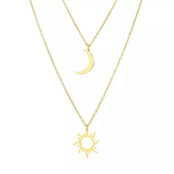 Colar lua e estrela
