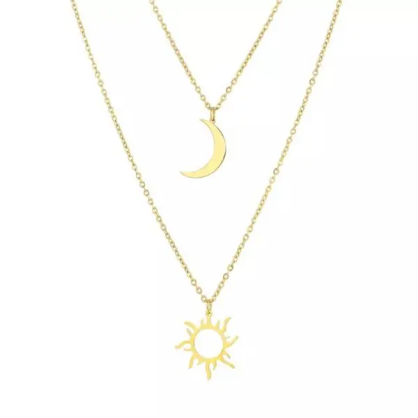 Colar lua e estrela