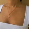 Colar Coração com raio de aço inoxidável - Image 3