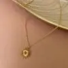 Colar Coração com raio de aço inoxidável - Image 2