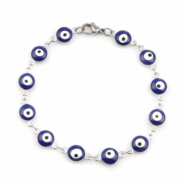 Pulseira de Olho grego de aço inoxidável - Image 5