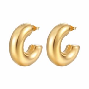 Argola Boobs Grossa de Aço inoxidável