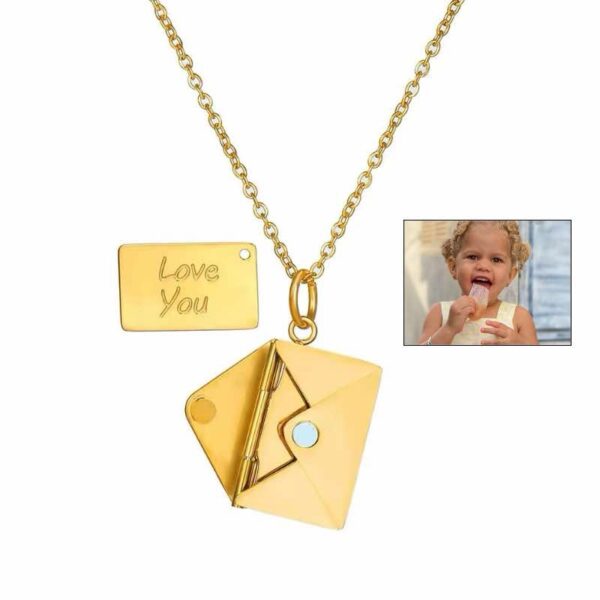 Colar Envelope personalizado com foto em impresso