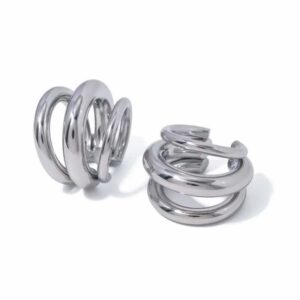 Fake-piercing de tiras grossa de aço inoxidável