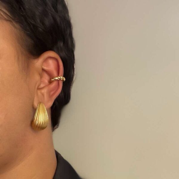 Fake-piercing torcido de aço inoxidável