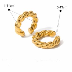 Fake-piercing torcido de aço inoxidável