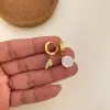 Brinco criança com pingente redondo de aço inoxidável - Image 3