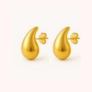 Brinco Gota media de aço inoxidável