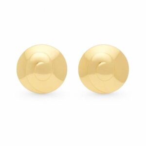 Brincos Redondos Espiral Dourados – Estilo Escultural em Aço Inoxidável