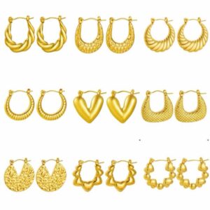 Brincos Femininos em Aço Inoxidável