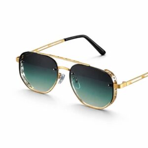 Óculos de Sol Aviador em Metal – Lentes Degradê e Design Moderno