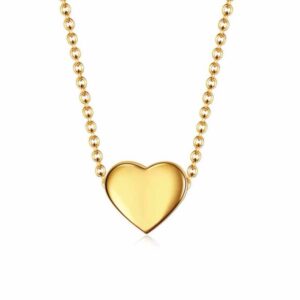 Colar Coração Clássico em Aço Inoxidável
