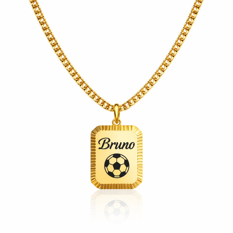 Colar Personalizado com Nome ou Símbolo em Aço Inoxidável