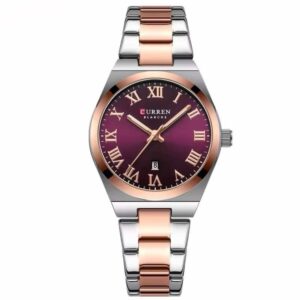 Relógio Feminino em Aço Inoxidável Bicolor